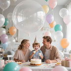 Kawkalsh Clear Balloons – 9x 36-Inch Jumbo Transparent Latex Balloons for Weddings, Birthdays & Events