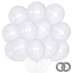 KAWKALSH 200-Pack Clear 5-Inch Latex Balloons for Party Garlands & Arches