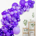 KAWKALSH Purple Balloon Arch Kit 111Pcs – 18/12/5 Inch Latex Balloons for Parties