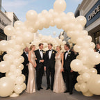 KAWKALSH Sand White Balloons 12in - 110ct Latex for Weddings & Events