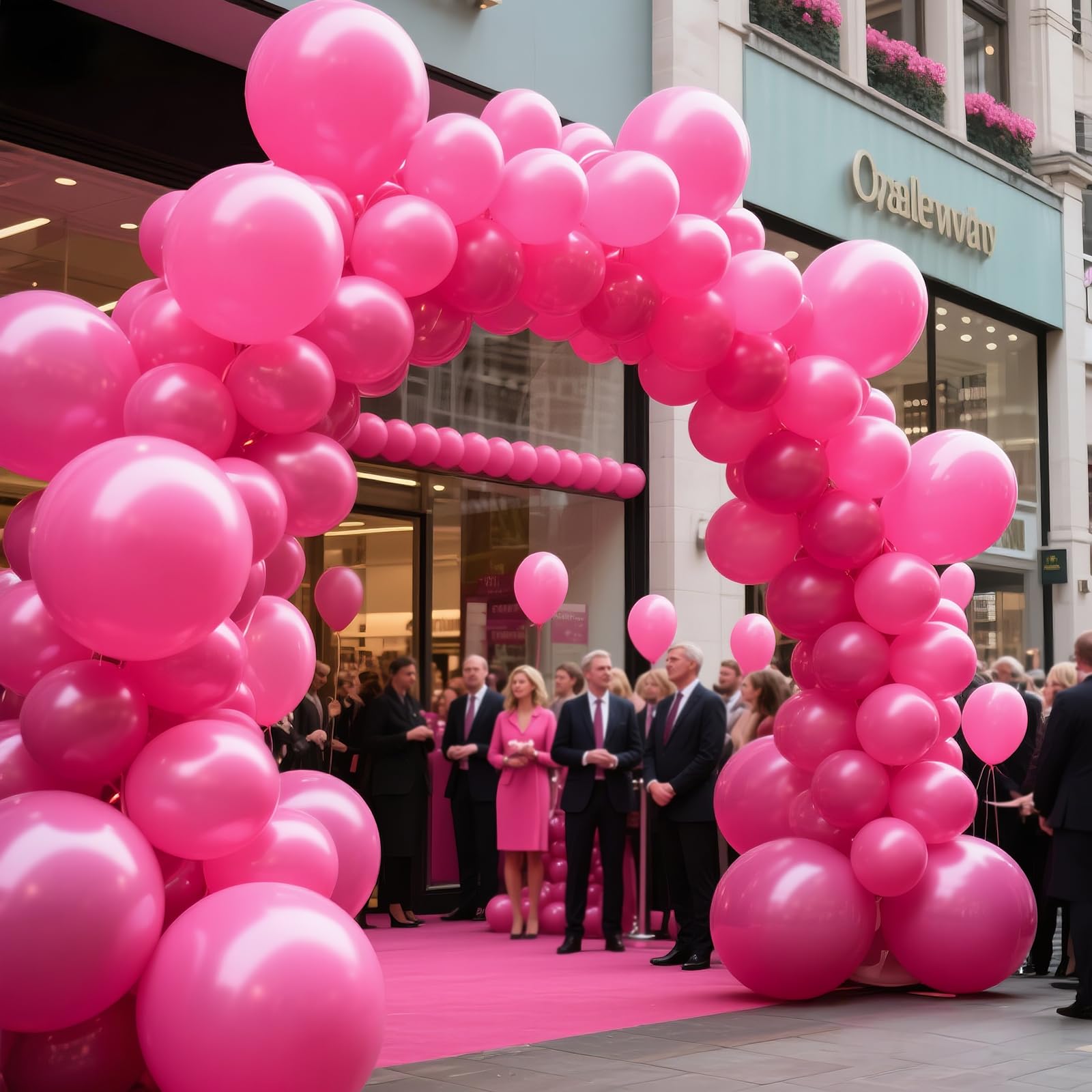 KAWKALSH Hot Pink 110-Count 12in Latex Balloons – Party Decor