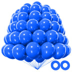KAWKALSH 200pcs Dark Blue Balloons 5 Inch - Mini Latex Balloons for Birthday, Baby Shower & Party Decoration