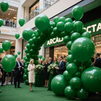 KAWKALSH Dark Green 12-Inch Latex Balloons – 110pcs for Arches, Garlands & Party Decor