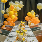 KAWKALSH 200pcs Yellow Balloons - 5 Inch Mini Latex Party Balloons for Arch Garland & Celebrations