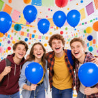 KAWKALSH 200pcs Dark Blue Balloons 5 Inch - Mini Latex Balloons for Birthday, Baby Shower & Party Decoration