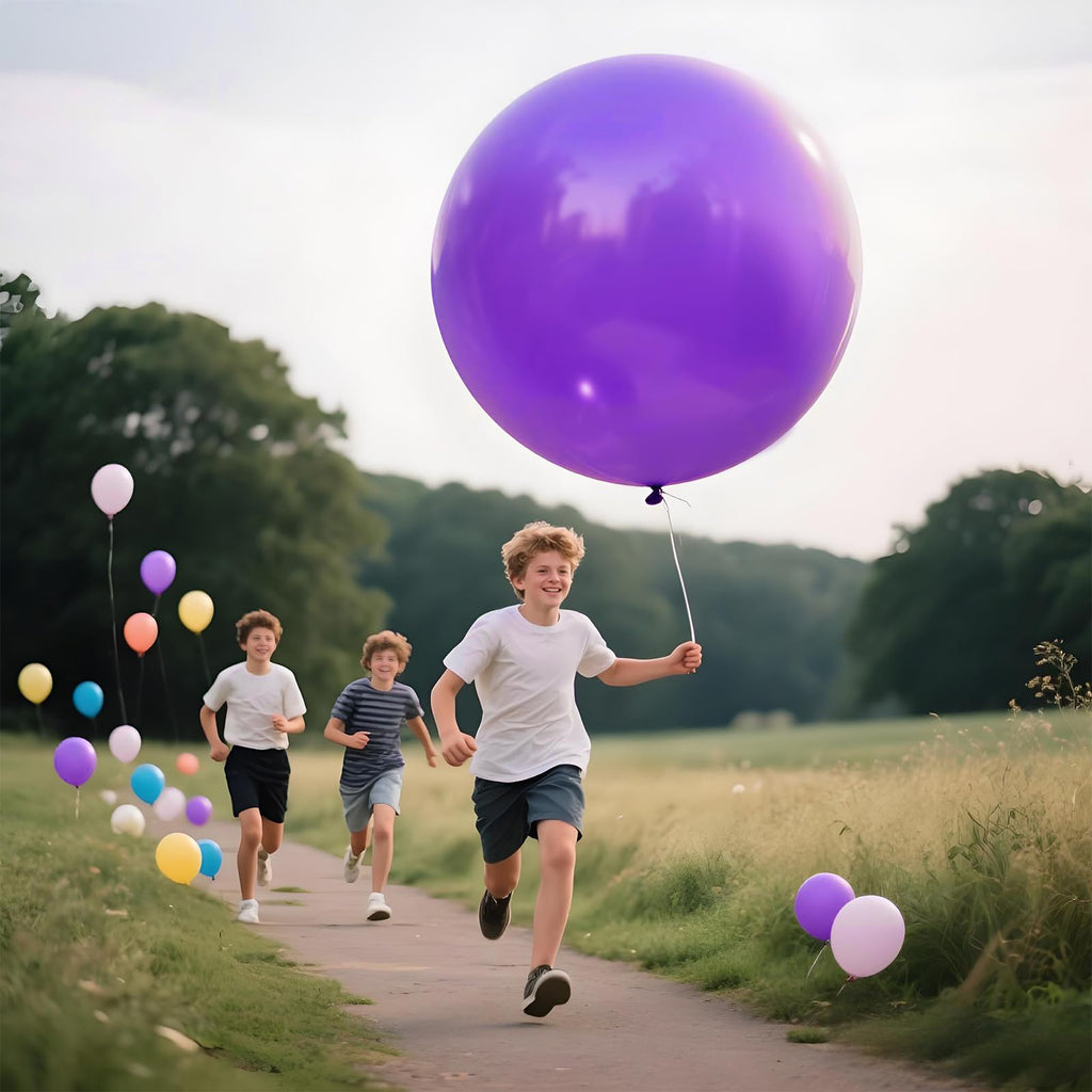 KAWKALSH 36-Inch Matte Lavender Purple Balloons - 9-Pack for Arches & Weddings