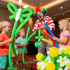 KAWKALSH 260 Green Long Balloons – Thickened Skinny Latex for Balloon Animals & Garlands | 100 pcs