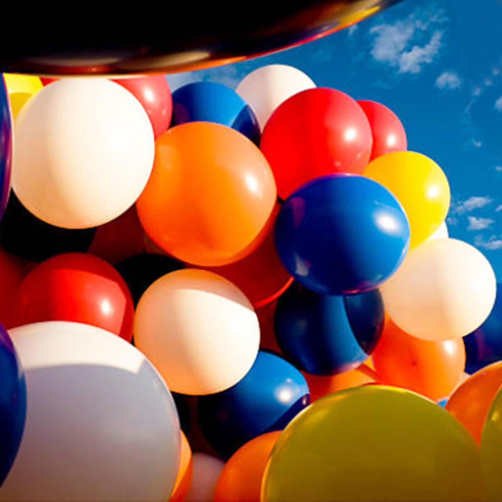 KAWKALSH Assorted Rainbow Giant Balloons 36-Inch | 9-Pack Jumbo Latex Balloons for Parties