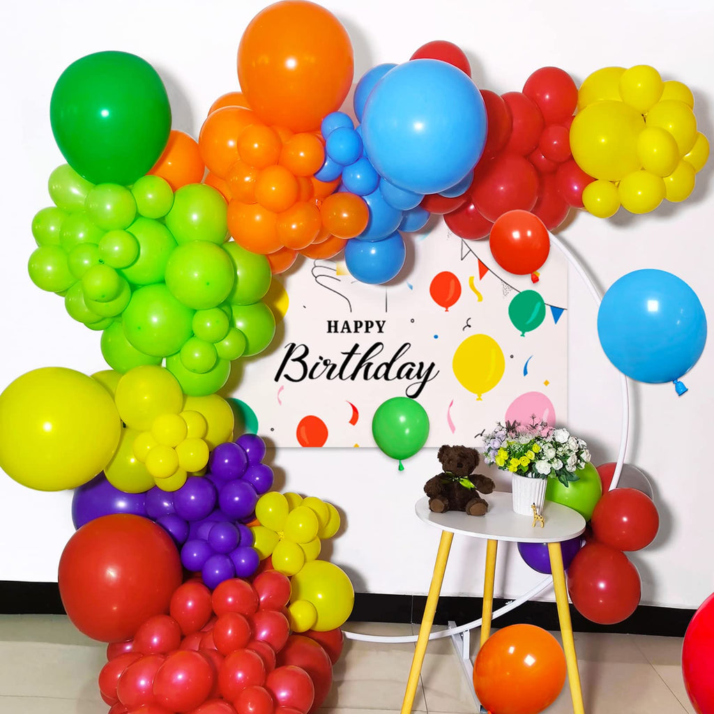 KAWKALSH Yellow Balloon Arch Kit – 111Pcs Latex Balloons for Birthday, Baby Shower, Wedding & More