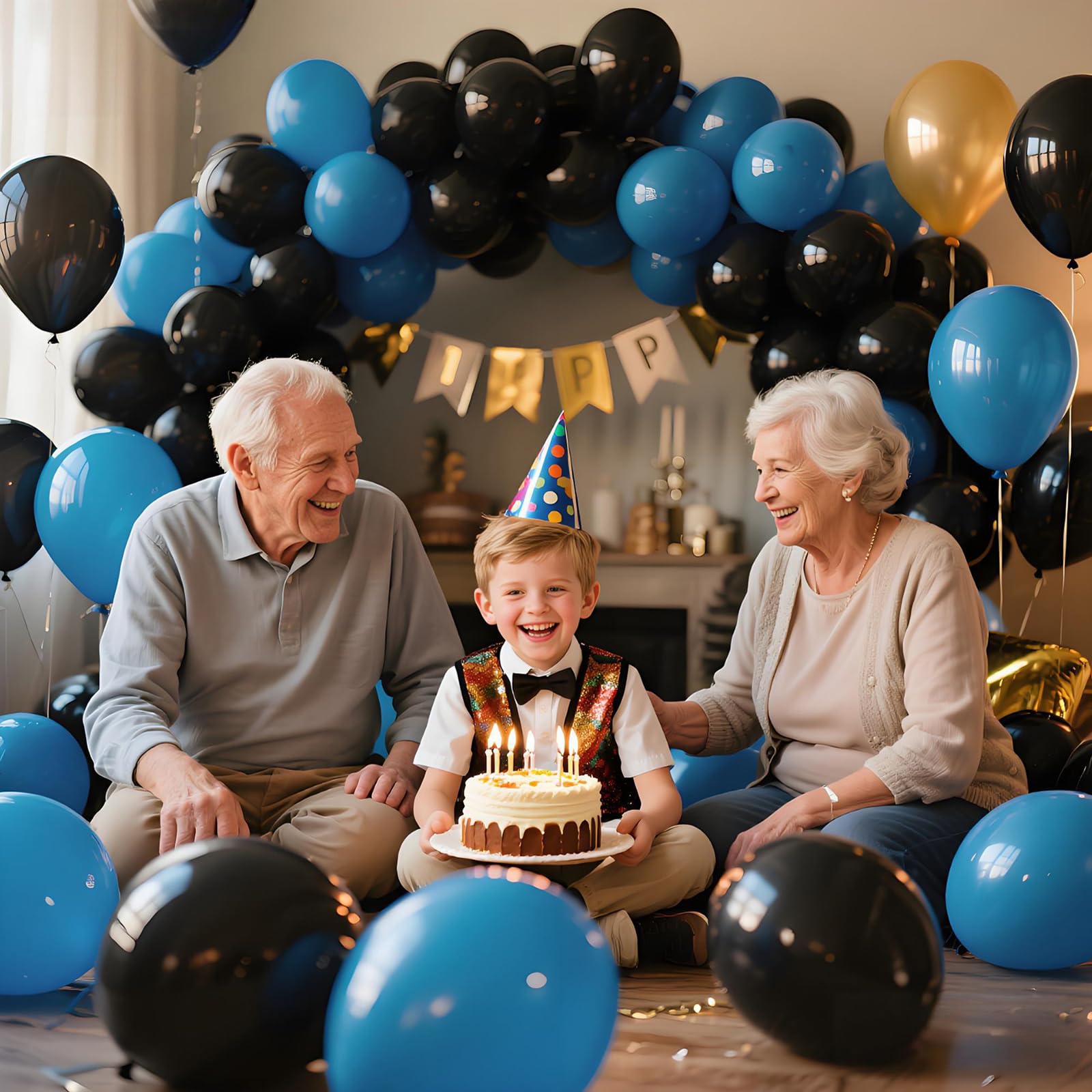 KAWKALSH Black Latex Balloons 110pcs - 12in Thickened, Durable Party Decor