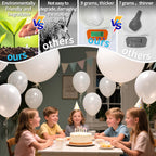 KAWKALSH White Giant Balloons – 32 Pack, 18 Inch | Heavy-Duty Latex for Birthday, Wedding, Baby Shower