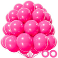 KAWKALSH Hot Pink 110-Count 12in Latex Balloons – Party Decor