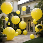 KAWKALSH Yellow Giant Balloons 36 Inch - 9pc Jumbo Latex Party Decor