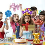 KAWKALSH 260 Metallic Multi Long Balloons – 100pcs Thick Latex for Garlands & Animal Twists