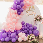 KAWKALSH 200pcs Purple Balloons - 5 Inch Latex Party Decor Pack
