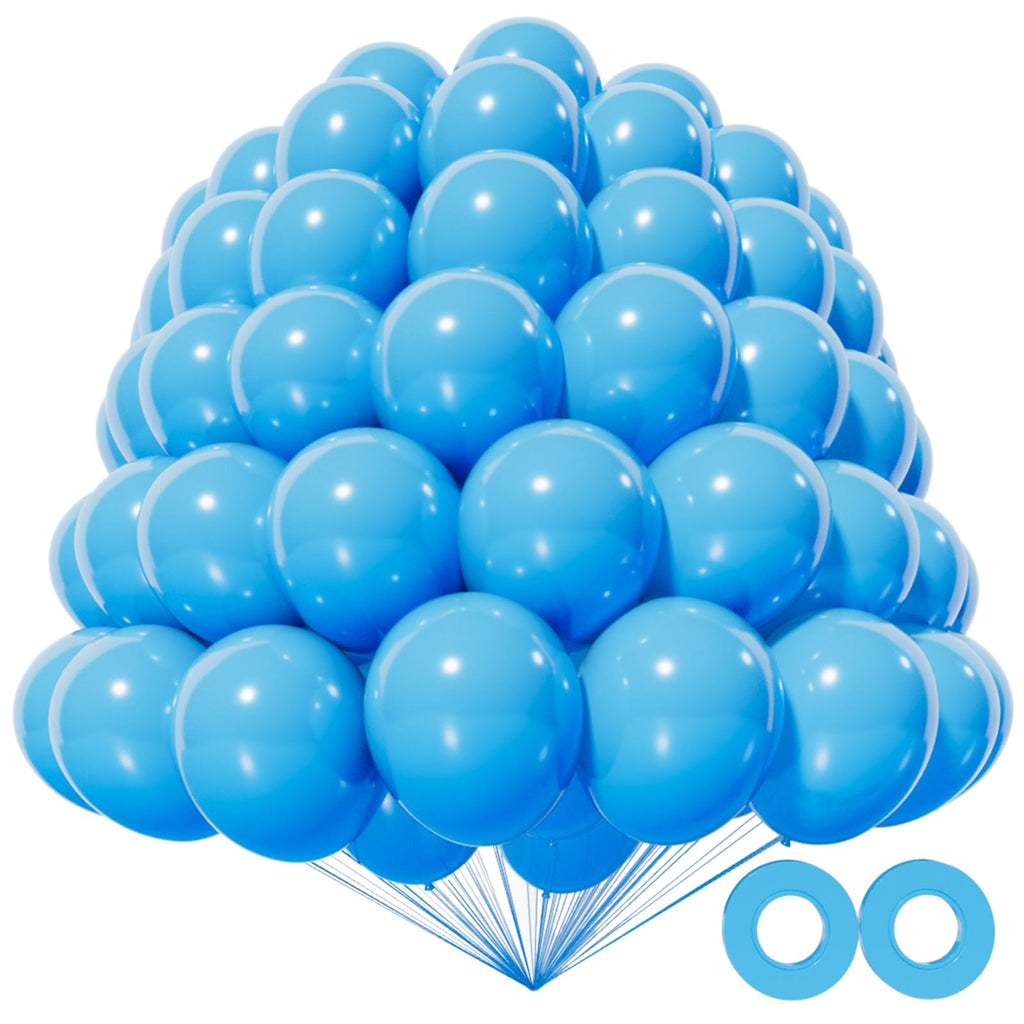 KAWKALSH 200pcs Light Blue Balloons 5 Inch – Mini Latex Party Decor Kit