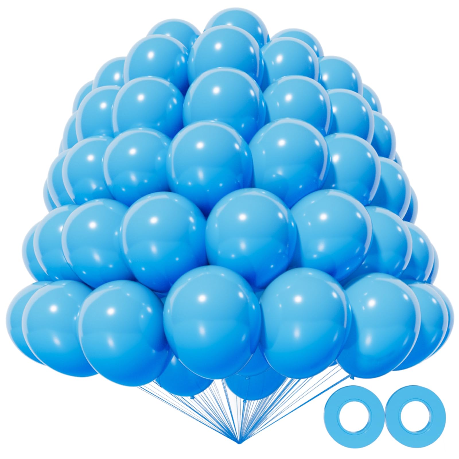 KAWKALSH 200pcs Light Blue Balloons 5 Inch – Mini Latex Party Decor Kit