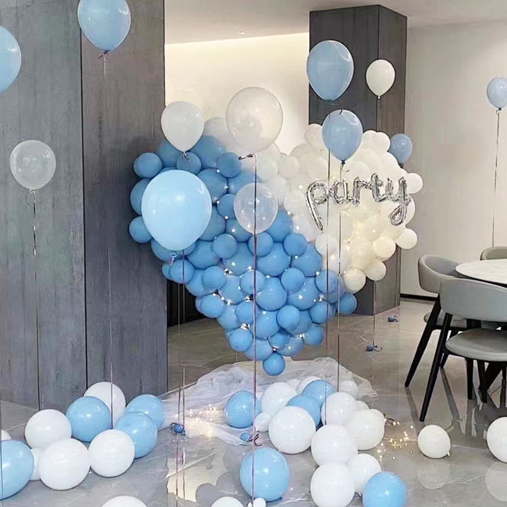 KAWKALSH 200pcs Light Blue Balloons 5 Inch – Mini Latex Party Decor Kit