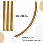 KAWKALSH 260 Coffee Brown Long Balloons – Thick, Elastic Natural Latex for Balloon Garlands & Animal Twists (100pcs)