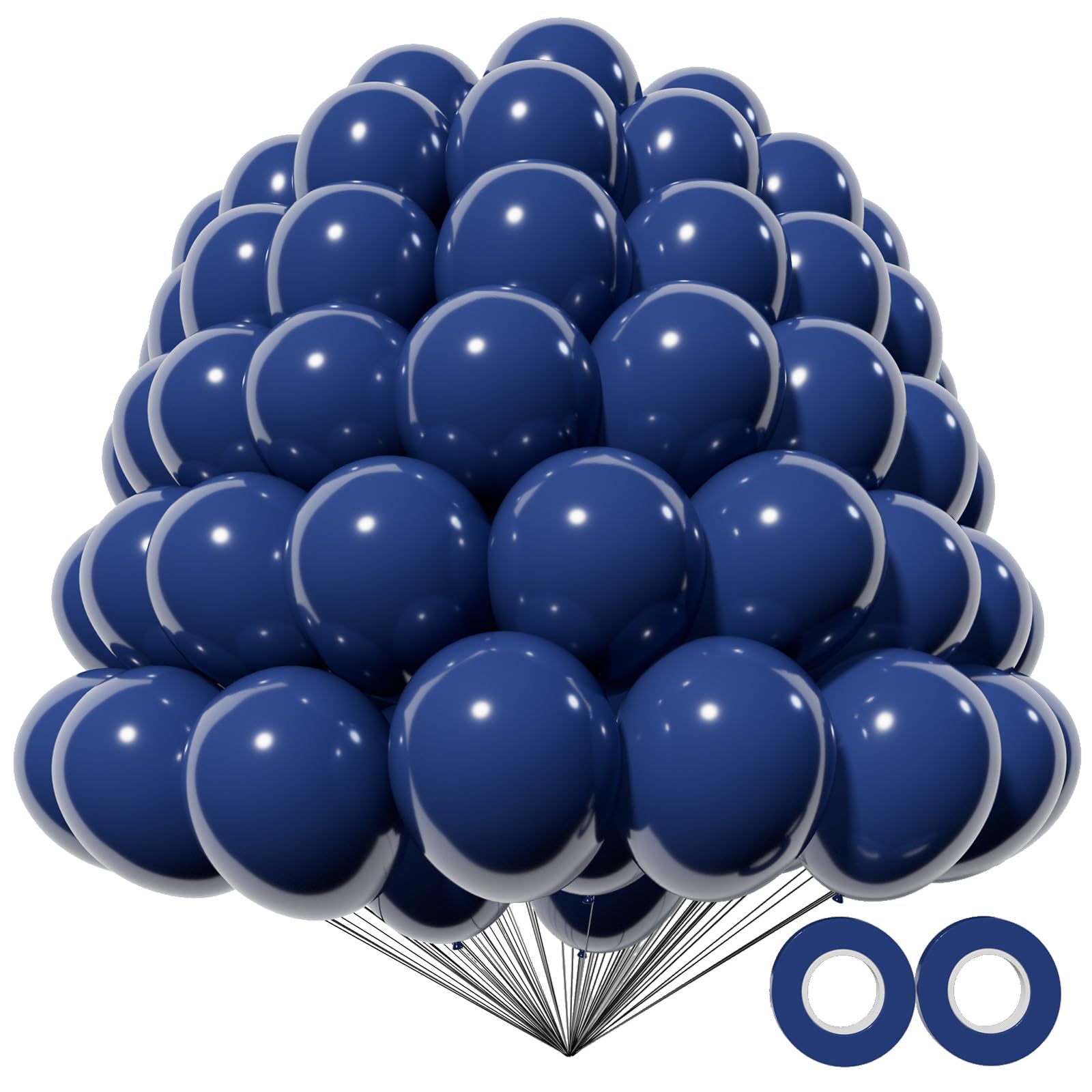 KAWKALSH 200Pcs Navy Blue Balloons 5 Inch – Party Decor Balloons for Birthday, Baby Shower, Arch Garland