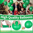 KAWKALSH Green Balloon 110pcs – 12in Thickened Latex Party Balloons for Birthday, Baby Shower, Weddings