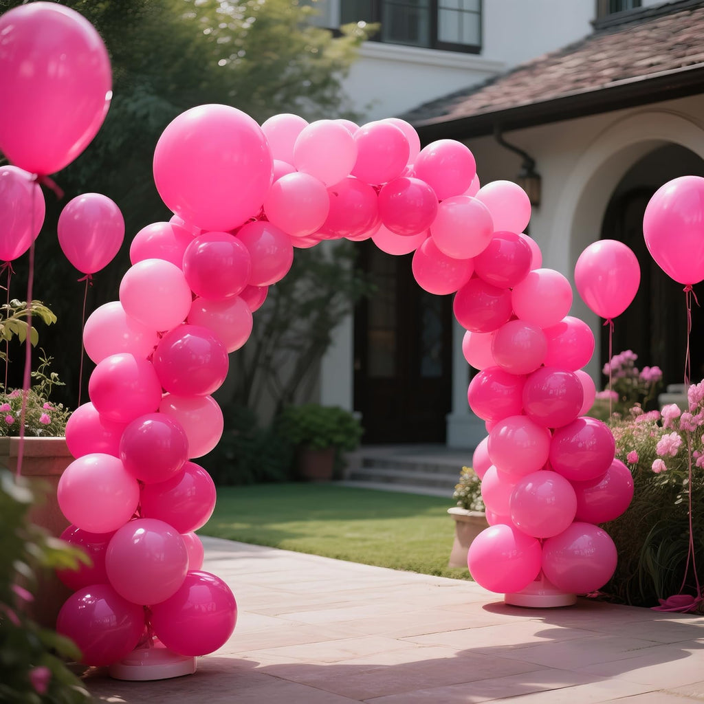 KAWKALSH Hot Pink 110-Count 12in Latex Balloons – Party Decor