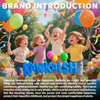KAWKALSH Light Blue 36-Inch Giant Balloons - 9-Piece Jumbo Sky Aqua Party Decorations