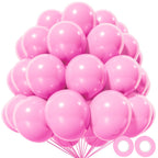 KAWKALSH Pink Balloons 110pcs – 12in Thickened Latex for Parties