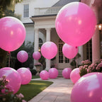 KAWKALSH Pink 36-Inch Giant Matte Balloons – 9-Pack for Baby Shower, Weddings, and Party Decor