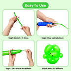 KAWKALSH 260 Long Balloons – 100pcs Premium Thick Skinny Latex for Animal Twists & Party Decor