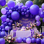 KAWKALSH Purple Big Balloons – 32ct, 18 Inch Giant Latex Balloons for Birthday, Wedding, Baby Shower