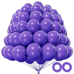 KAWKALSH 200pcs Purple Balloons - 5 Inch Latex Party Decor Pack