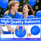 KAWKALSH 200pcs Dark Blue Balloons 5 Inch - Mini Latex Balloons for Birthday, Baby Shower & Party Decoration