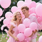 KAWKALSH 200pcs Light Pink Balloons 5 Inch – Mini Latex Party Balloons for Birthday, Baby Shower & More