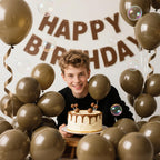 KAWKALSH 200pcs Brown 5-Inch Latex Balloons for Party Garlands and Arch Decorations