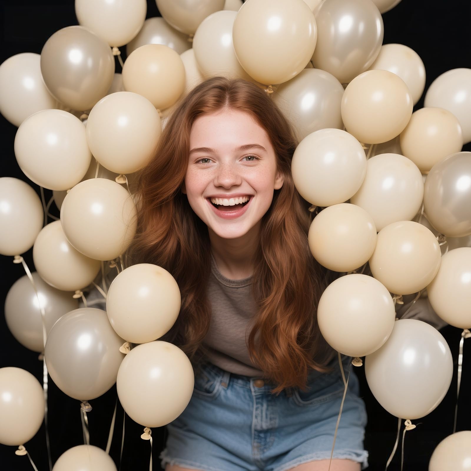KAWKALSH 200pcs Sand White Balloons 5 Inch – Latex Party Balloons for Arch Garlands