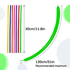 KAWKALSH 260 Long Balloons – 100pcs Premium Thick Skinny Latex for Animal Twists & Party Decor