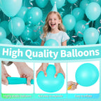 KAWKALSH 200pcs Teal Blue Balloons 5 Inch – Mini Latex Party Balloons for Arch Garlands, Birthday, Baby Shower & Wedding