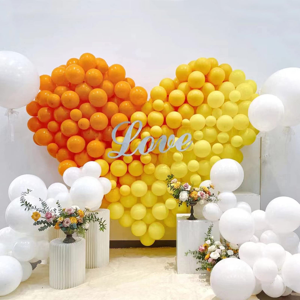 KAWKALSH 200pcs Yellow Balloons - 5 Inch Mini Latex Party Balloons for Arch Garland & Celebrations