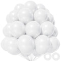 KAWKALSH White Balloon 110pcs – 12-Inch Thickened Latex Balloons for Weddings & Parties