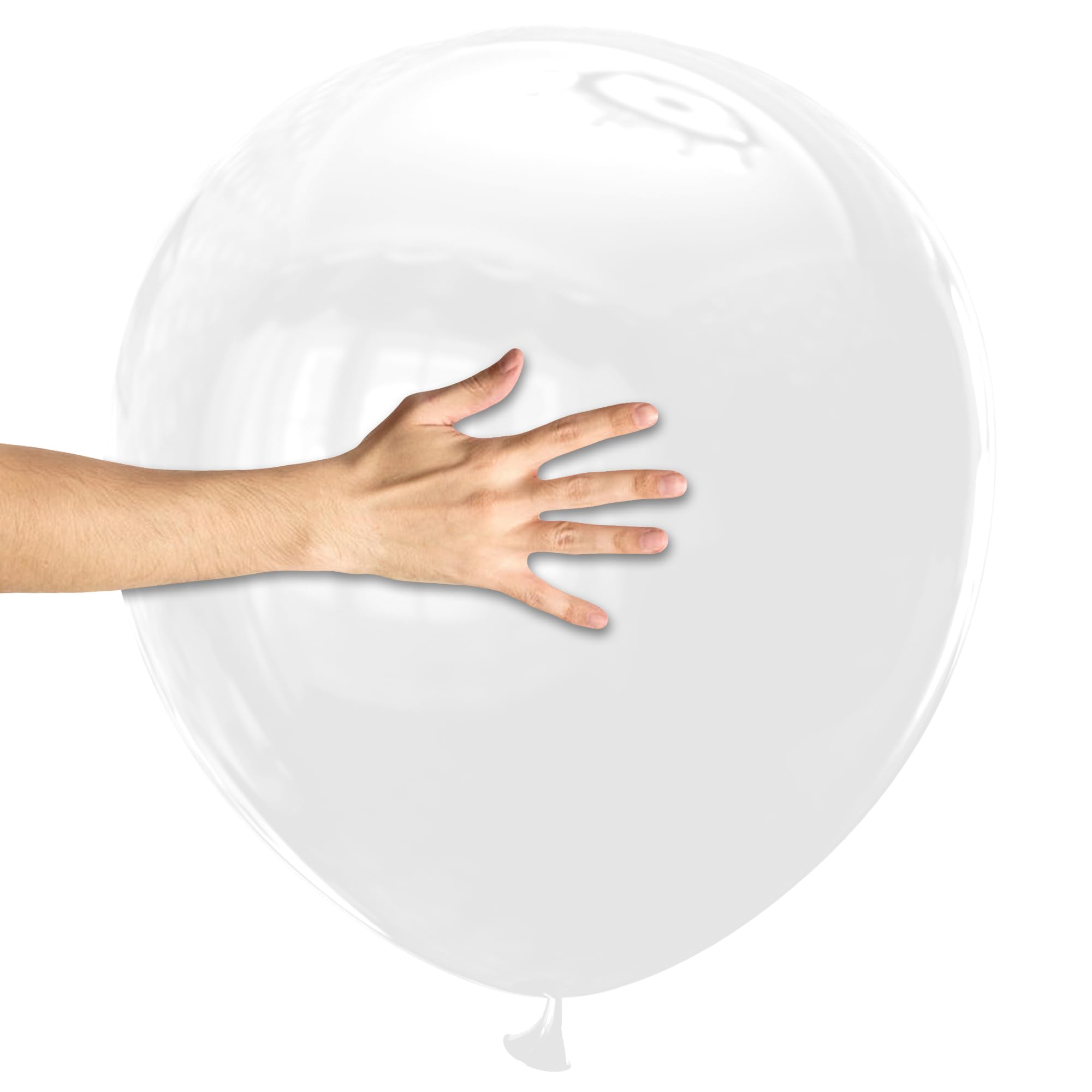 KAWKALSH White Giant Balloons – 32 Pack, 18 Inch | Heavy-Duty Latex for Birthday, Wedding, Baby Shower