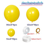 KAWKALSH Yellow Balloon Arch Kit – 111Pcs Latex Balloons for Birthday, Baby Shower, Wedding & More