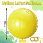 KAWKALSH Yellow Giant Balloons 36 Inch - 9pc Jumbo Latex Party Decor