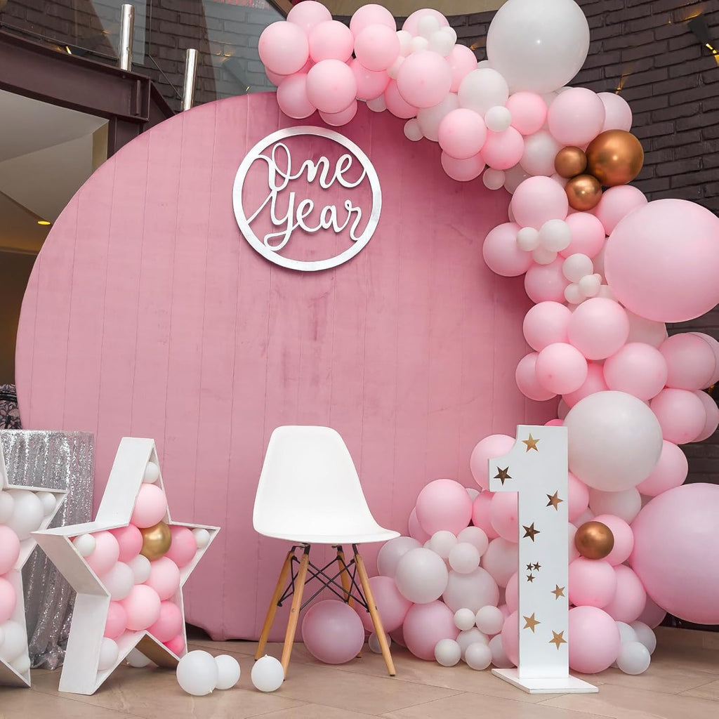 KBZVNAF Pastel Pink Latex Balloons – 50 Pack, 12-Inch Matte Baby Pink Party Decor