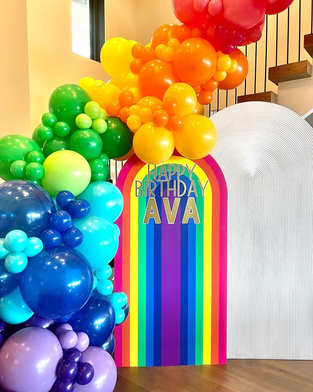 KBZVNAF Rainbow Latex Balloons – 50 Pack, 12in, Assorted Bright Colors for Weddings & Parties