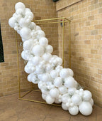 KBZVNAF White Latex Balloons - 50 Pack, 12-Inch Matte White Balloons for Weddings, Birthdays & Events