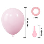 KBZVNAF Pastel Pink Latex Balloons – 50 Pack, 12-Inch Matte Baby Pink Party Decor