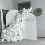 KBZVNAF White Latex Balloons - 50 Pack, 12-Inch Matte White Balloons for Weddings, Birthdays & Events