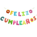 KEEGONU Feliz Cumpleaños Banner | Spanish Birthday Party Decoration