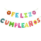 KEEGONU Feliz Cumpleaños Banner | Spanish Birthday Party Decoration